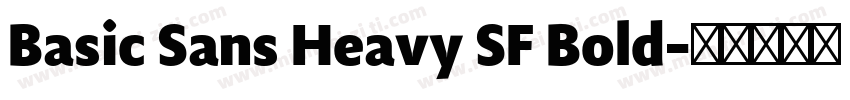Basic Sans Heavy SF Bold字体转换
